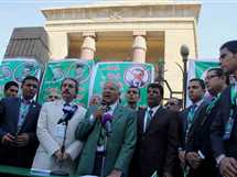 بالصور والفيديو.. مؤتمر صحفي لـ«تمرد الوفد» للمطالبة برحيل «البدوي»