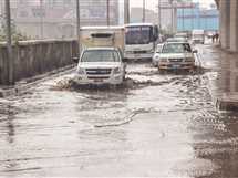 الأمطار تغرق شوارع محافظة المنصورة 